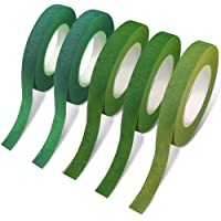 5 rollos de cintas florales- adhesivos de flores maxin para hacer flores de envoltura de tallos de ramo y decoraciones…